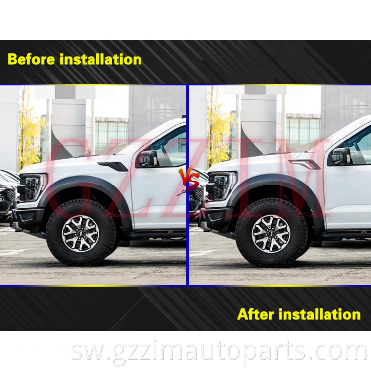Mchana wa gari Kuendesha taa taa fender taa drl kwa f150 2022-2023